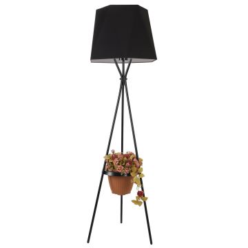 Grīdas stāvlampa VENEDIK 1xE27/60W/230V melna