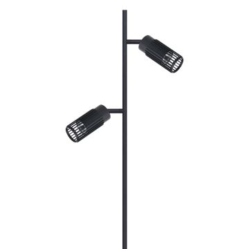 Grīdas stāvlampa VERTICAL 2xGU10/8W/230V melna