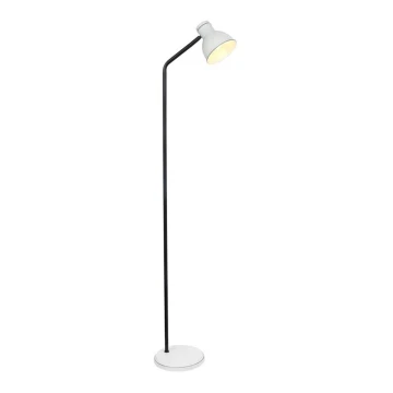 Grīdas stāvlampa ZUMBA 1xE27/40W/230V balta/melna