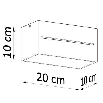 Griestu gaismeklis LOBO 2xGU10/40W/230V pelēka