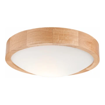 Griestu lampa OAK SLIM 1xE27/60W/230V ozols ø 27 cm - FSC sertificēts