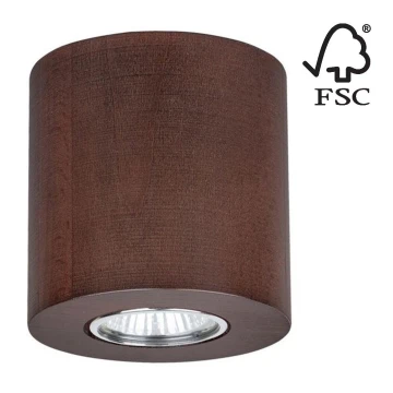 Griestu lampa WOODDREAM 1xGU10/6W/230V dižskābardis - FSC sertifikāts