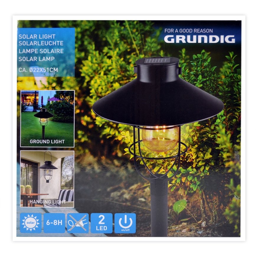 Grundig - LED Saules enerģijas gaismeklis LED/1,2V