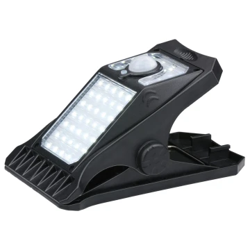 Grundig - LED Saules enerģijas lampa ar sensoru CLIP-ON LED/9W/3,7V IP44