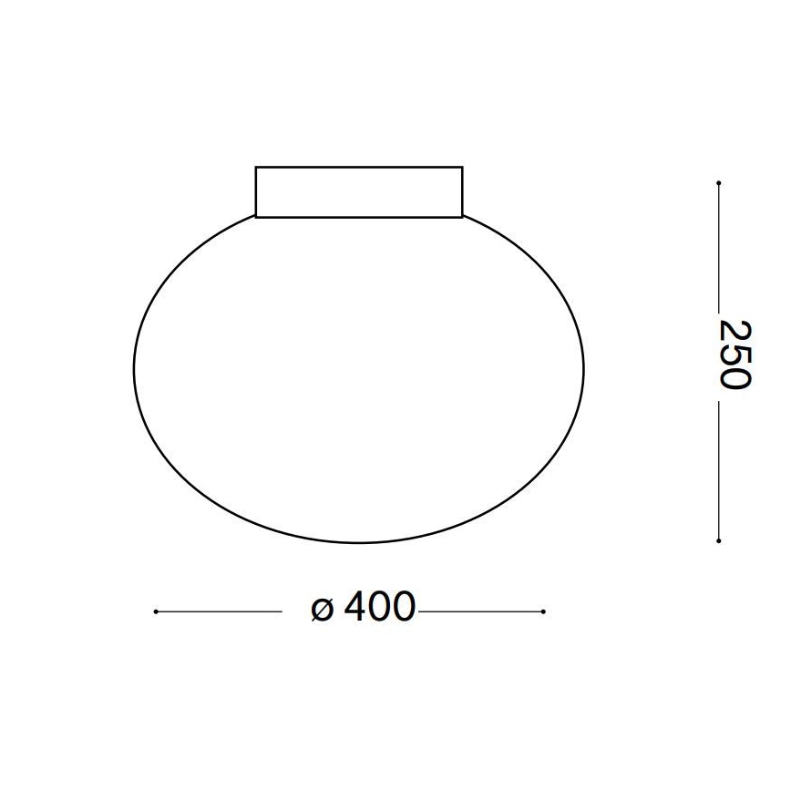 Ideal Lux - Griestu lampa CANDY 1xE27/42W/230V d. 40 cm balta