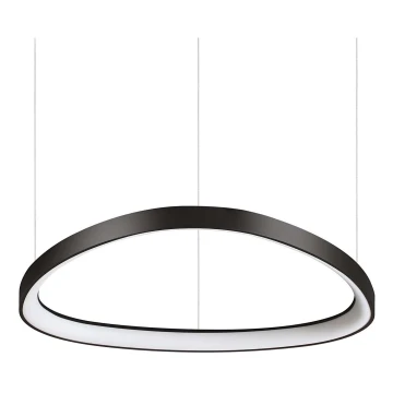 Ideal Lux - LED Aptumšojama lustra ar auklu GEMINI LED/48W/230V d. 61 cm melna