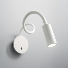 Ideal Lux - LED Elastīga maza lampa FOCUS LED/3,5W/230V CRI 90 balta