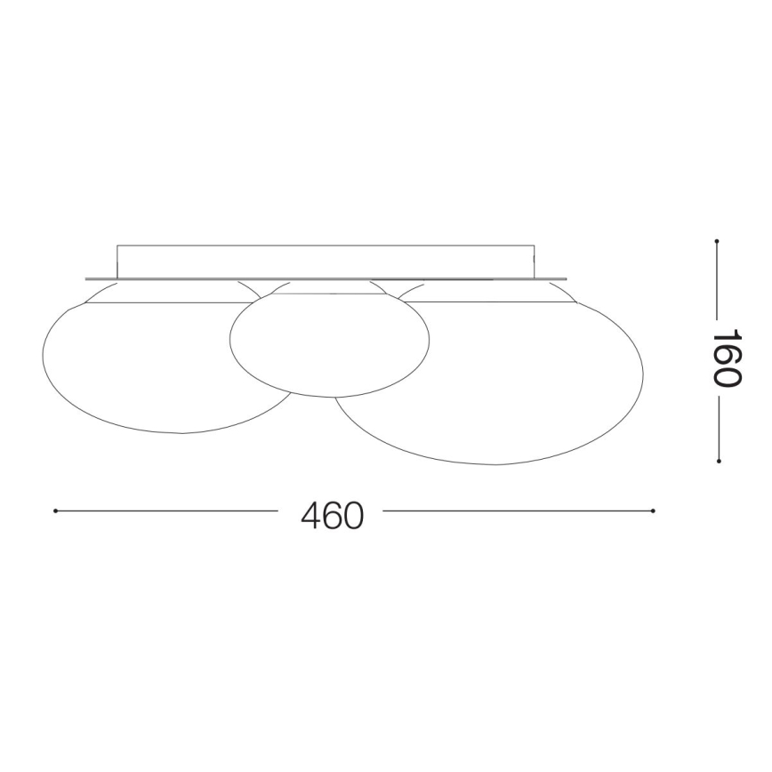 Ideal Lux - LED Griestu lampa NINFEA 3xLED/9W/230V zelta