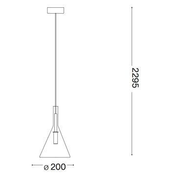 Ideal Lux - LED Lustra ar auklu EMPIRE 1xG9/3W/230V