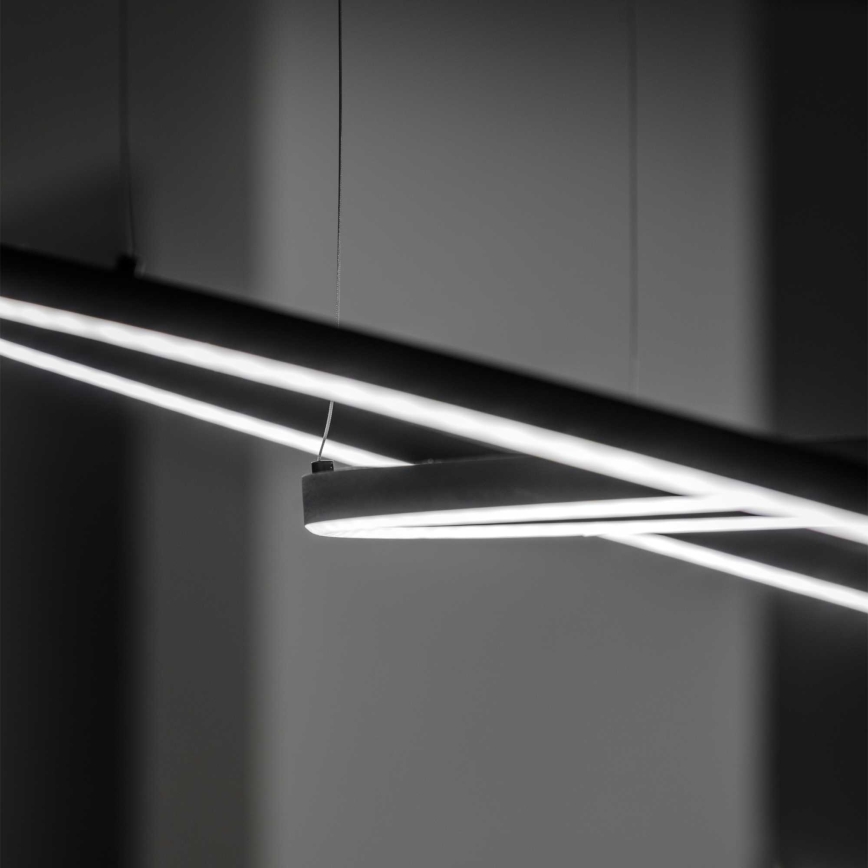 Ideal Lux - LED Lustra ar auklu ORACLE LED/55W/230V d. 90 cm melna