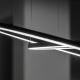 Ideal Lux - LED Lustra ar auklu ORACLE SLIM LED/38W/230V d. 70 cm melna