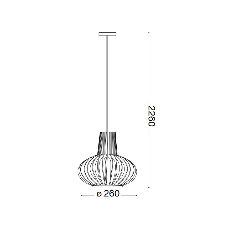 Ideal Lux - Lustra ar auklu CITRUS 1xE27/60W/230V saplāksnis