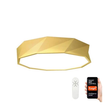 Immax NEO 07132-G60- LED SMART Aptumšojams griestu gaismeklis DIAMANTE LED/43W/230V golden 60 cm + TP Tuya ZigBee