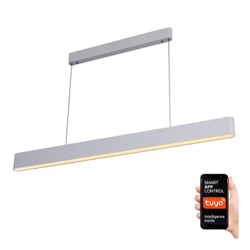 Immax NEO 07157-W120X - LED RGB+CCT Aptumšojuma lustra ar auklu MILANO LED/40W/230V Tuya balta