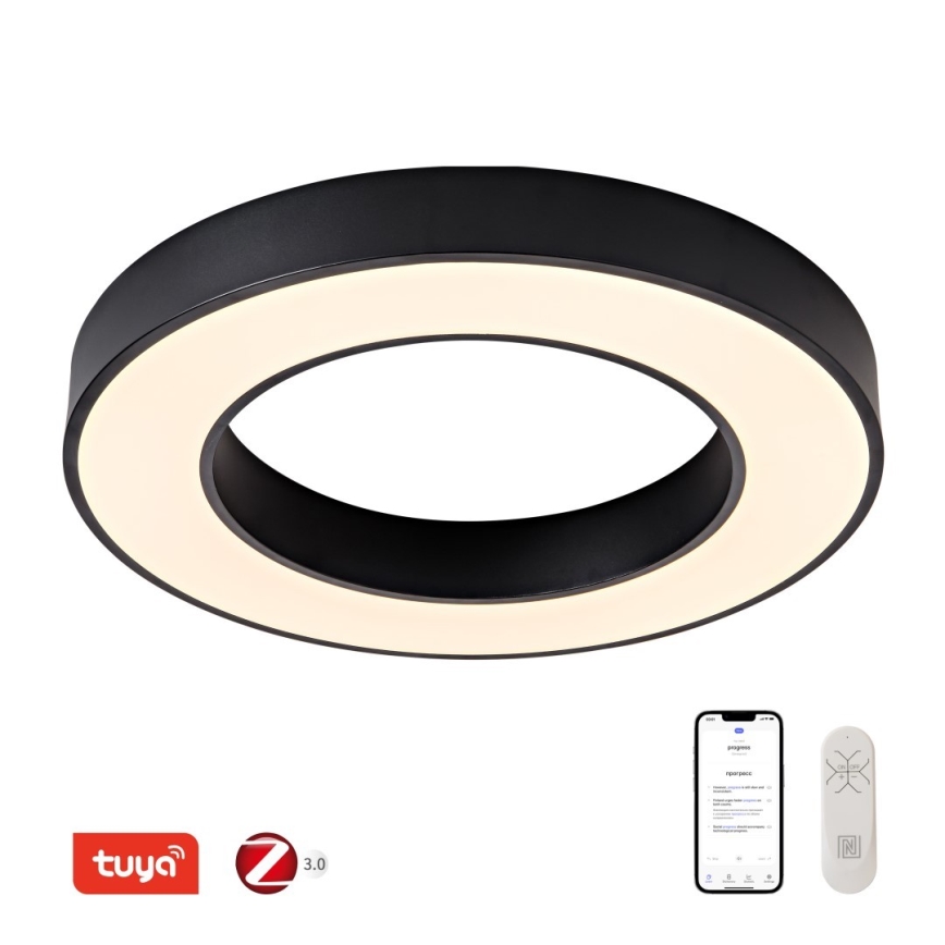 Immax NEO 07209L - LED Aptumšojama griestu lampa PASTEL LED/53W/230V 60 cm melna Tuya + tālvadības pults