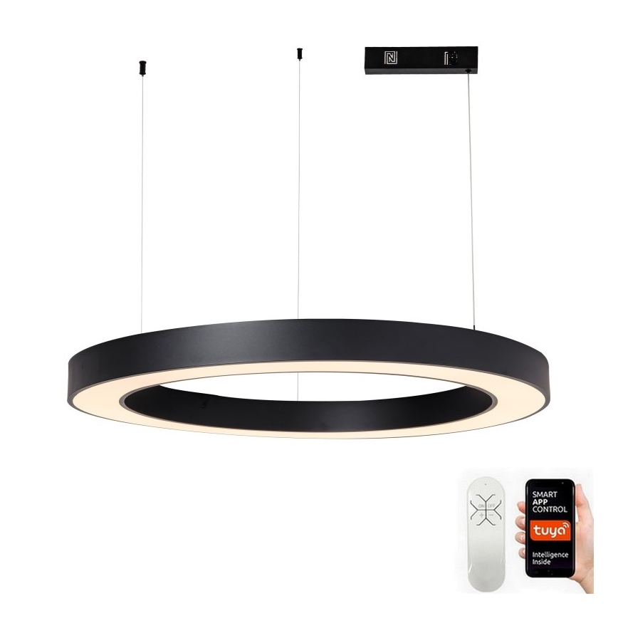 Immax NEO 07211L - LED Aptumšojama lustra ar auklu PASTEL LED/68W/230V 2700-6500K Tuya melna + tālvadības pults