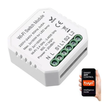 Immax NEO 07516L - Viedais vadības bloks NEO LITE V3 2-pogas Wi-Fi Tuya