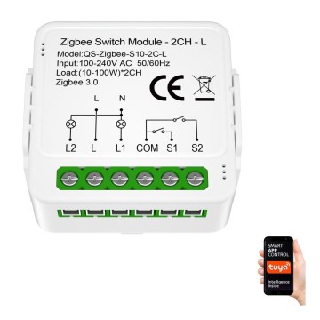 Immax NEO 07572L - Smart ierīce NEO LITE V8 2 pogas Tuya