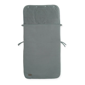 Jollein - Autokrēsliņa pārvalks fleece BRICK VELVET 42x82 cm Velvet Storm Grey