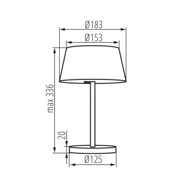 LED Galda lampa DAIBO LED/7W/230V balta