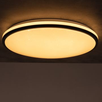 LED Aptumšojama griestu lampa ARVOS LED/37W/230V melna + tālvadības pults