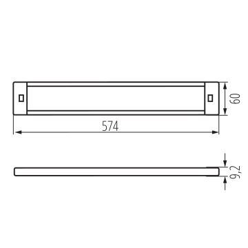 LED Aptumšojams mēbeļu apgaismojums ar kustību sensoru DAXA LED/9W/24V 3000/4000/5500K