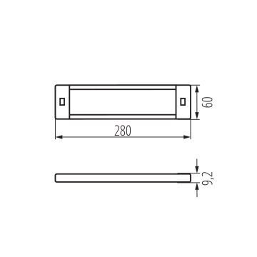 LED Aptumšojams mēbeļu apgaismojums ar kustību sensoru DAXA LED/5W/24V 3000/4000/5500K