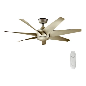 Kichler - Griestu ventilators LEHR IP44 d. 137 cm + tālvadības pults