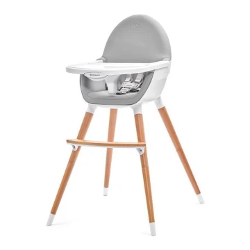 KINDERKRAFT - Barošanas krēsls FINI pelēks/balts