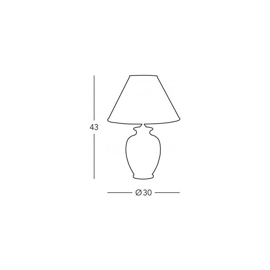 Kolarz 0014.73.7 - Galda lampa BORDEAUX 1xE27/100W/230V