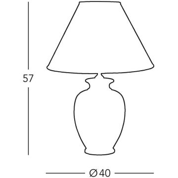 Kolarz 0014.74 - Galda lampa GIARDINO 1xE27/100W/230V