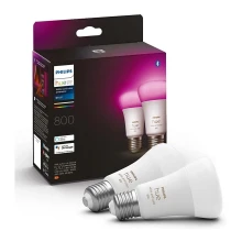 KOMPLEKTS 2x LED Aptumšojama spuldze Philips Hue White And Color Ambiance A60 E27/6,5W/230V 2000-6500K
