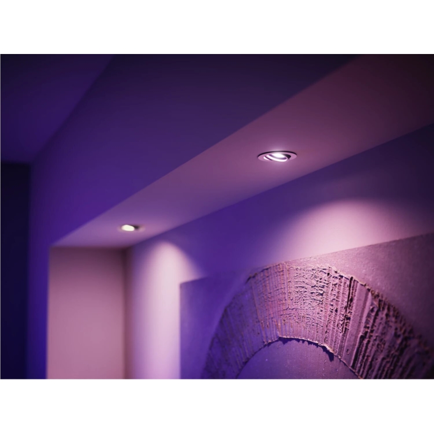 KOMPLEKTS 2x LED RGBW Aptumšojama spuldze Philips Hue White And Color Ambiance GU10/4,2W/230V 2000-6500K