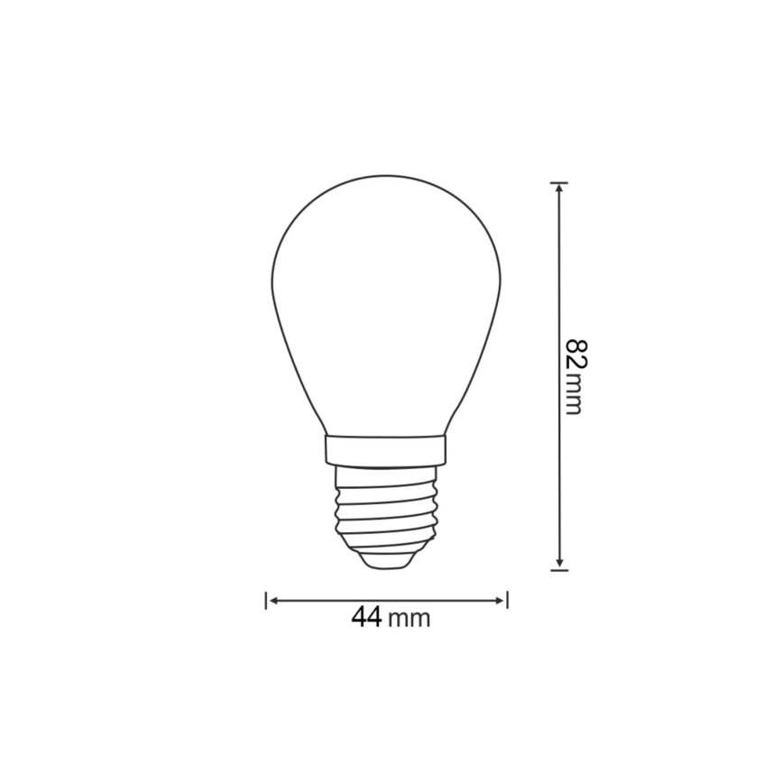 KOMPLEKTS 2x LED Spuldze PARTY E27/0,3W/36V dzeltena