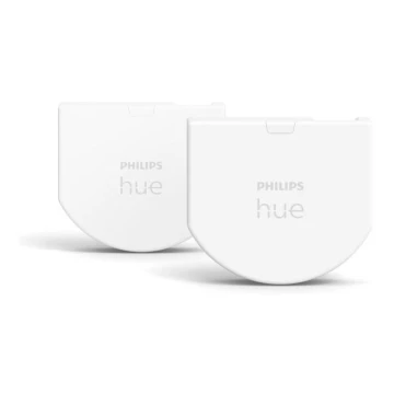 KOMPLEKTS 2x Sienas slēdzis modulim Philips Hue SWITCH