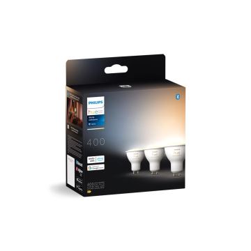 KOMPLEKTS 3x LED Aptumšojama spuldze Philips Hue WHITE AMBIANCE GU10/4,2W/230V 2200-6500K