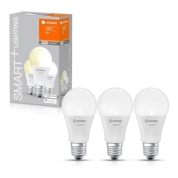 KOMPLEKTS 3x LED Aptumšojama spuldze SMART+ E27/9.5W/230V 2,700K - Ledvance