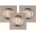 KOMPLEKTS 3x LED Iegremdējama lampa VITAR 1xGU10/5W/230V CRI 90 betons – FSC sertificēts
