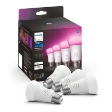 KOMPLEKTS 4x LED Aptumšojama spuldze Philips Hue White And Color Ambience E27/6,5W/230V 2000-6500K