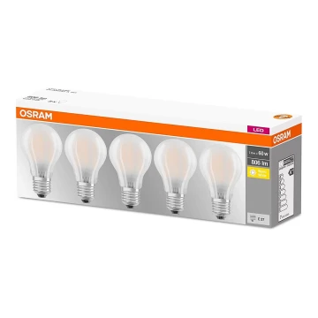 KOMPLEKTS 5x LED Spuldze E27/7W/230V 2700K - Osram