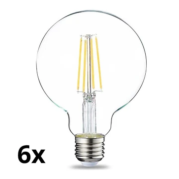 KOMPLEKTS 6x LED Aptumšojama spuldze VINTAGE G93 E27/8W/230V 2700K