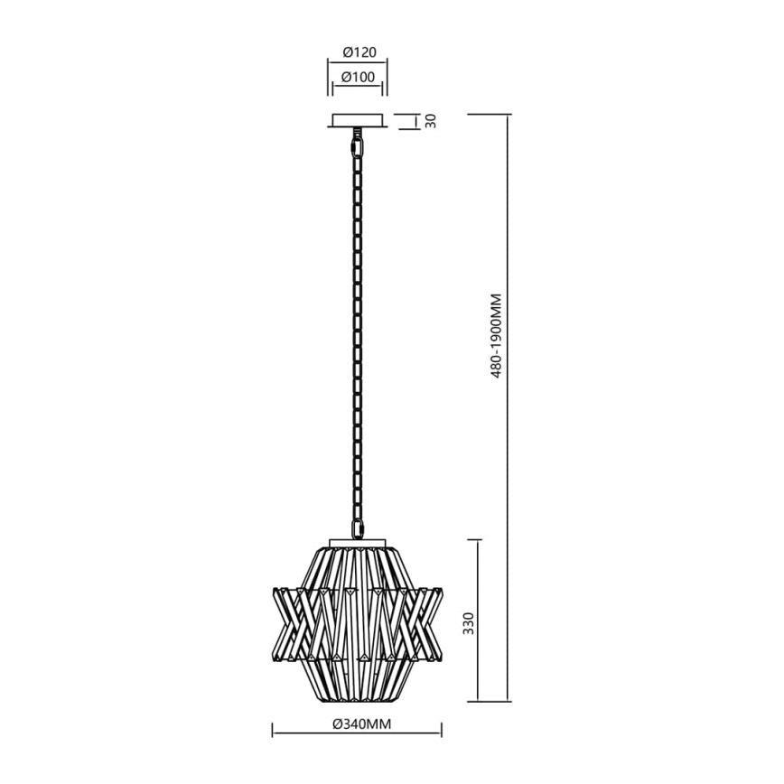 Kristāla lustra ar ķēdi CROWN 4xE14/40W/230V hroms