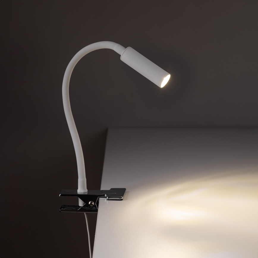 Lampa ar fiksatoru LAGOS 1xG9/6W/230V balta