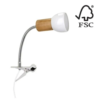 Lampa ar fiksatoru SVENDA 1xE27/60W/230V bērzs - FSC sertifikāts