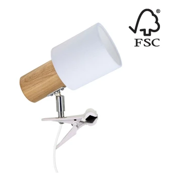 Lampa ar fiksatoru TREEHOUSE 1xE27/25W/230V ozols - FSC sertifikāts