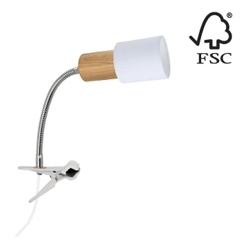 Lampa ar fiksatoru TREEHOUSE 1xE27/25W/230V ozols - FSC sertifikāts