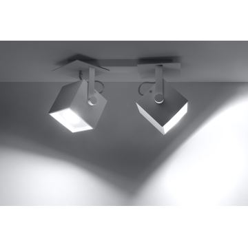 Lampa CEDRA 2 2xGU10/40W/230V balts