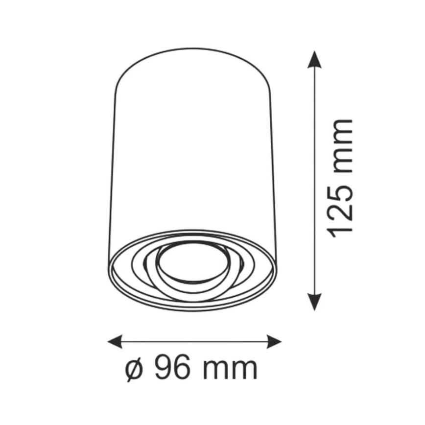 Lampa HADAR R1 1xGU10/10W/230V balts