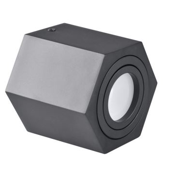 Lampa HEXAGON 1xGU10/10W/230V melns