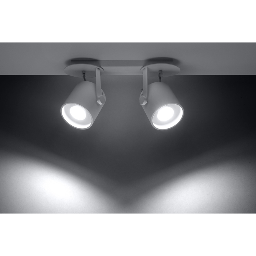 Lampa LAROSA 2 2xGU10/40W/230V balts